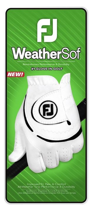 FootJoy WeatherSof 24 herr golfhandske, vit