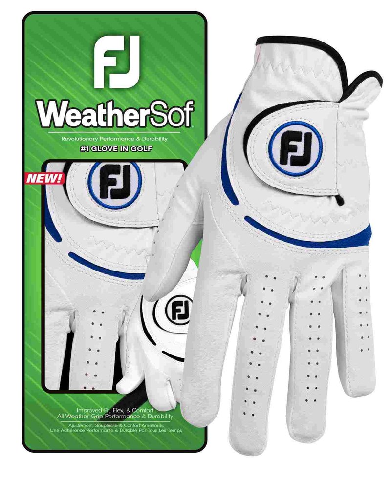 FootJoy WeatherSof 24 herr golfhandske, vit