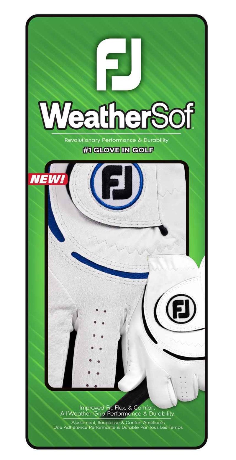FootJoy WeatherSof 24 herr golfhandske, vit