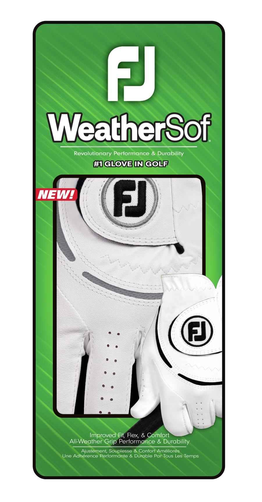 FootJoy WeatherSof 24 herr golfhandske, vit