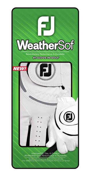 FootJoy WeatherSof 24 herr golfhandske, vit