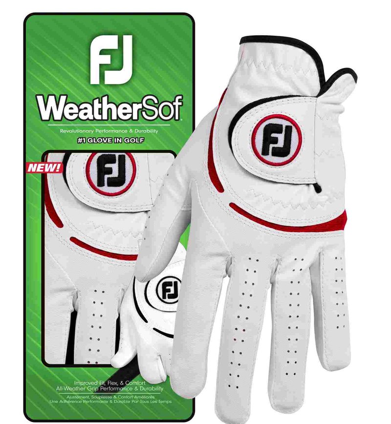 FootJoy WeatherSof 24 herrhandske, vit