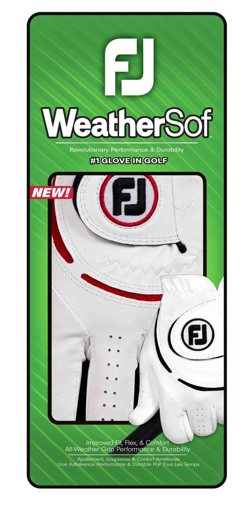 FootJoy WeatherSof 24 herrhandske, vit