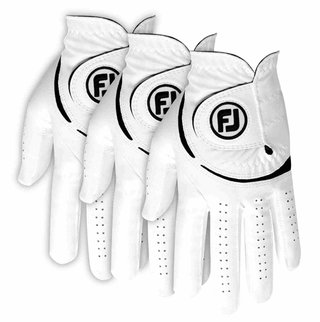 Footjoy FootJoy WeatherSof 24 herr golfhandske (3-pack), vit