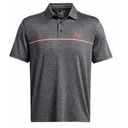 Under Armour Playoff 3.0 Stripe herr polo, black/red solstice
