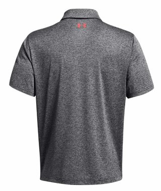 Under Armour Playoff 3.0 Stripe herr polo, black/red solstice