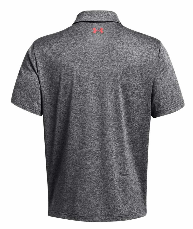 Under Armour Playoff 3.0 Stripe herr polo, black/red solstice