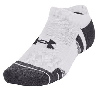 Under Armour Performance Tech unisex strumpor (3 par), vit/grå