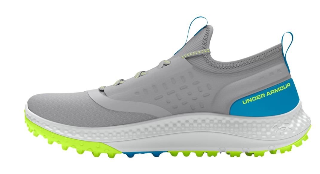 Under Armour GS Charged Phantom SL junior golfskor, mod gray/capri
