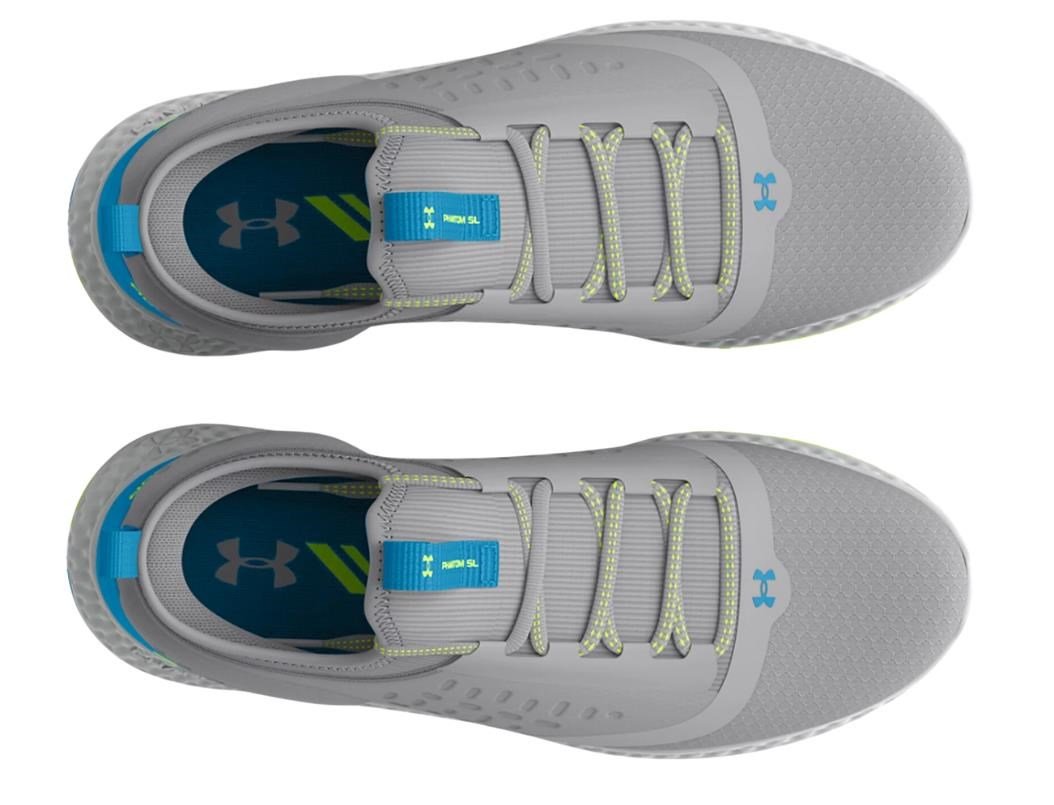 Under Armour GS Charged Phantom SL junior golfskor, mod gray/capri