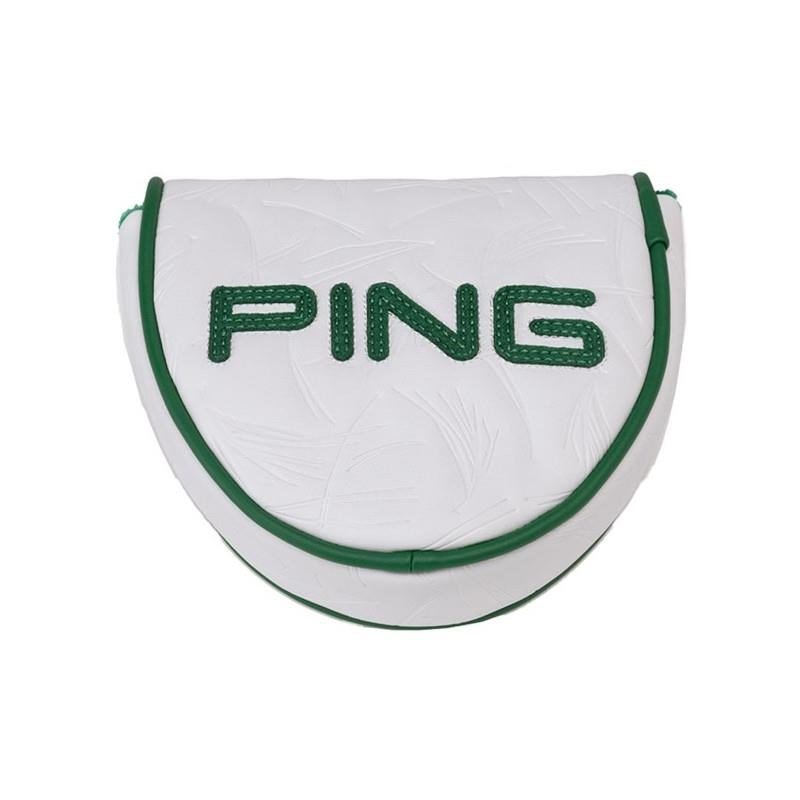 PING Golf Ping Looper Mallet Putter Headcover, vit/grön