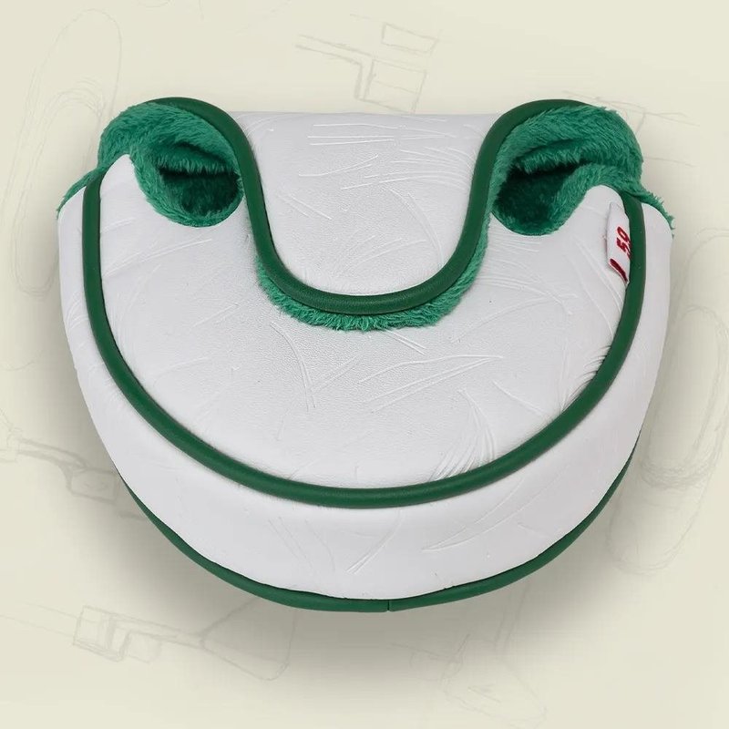 PING Golf Ping Looper Mallet Putter Headcover, vit/grön