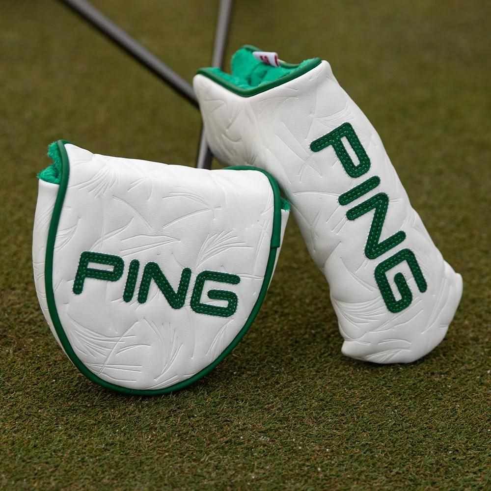 PING Golf Ping Looper Mallet Putter Headcover, vit/grön