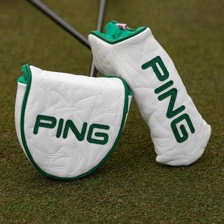 PING Golf Ping Looper Mallet Putter Headcover, vit/grön