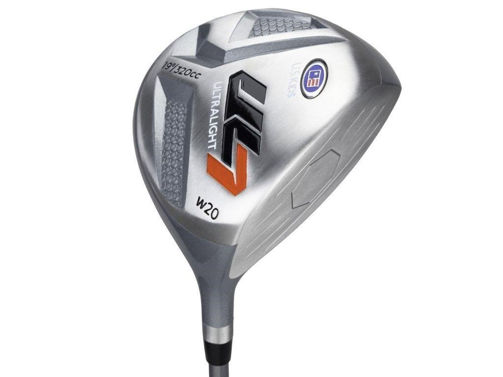 U.S. Kids Golf UL7-51 (130cm) 5-Club junior golfset + stand bag, svart/orange