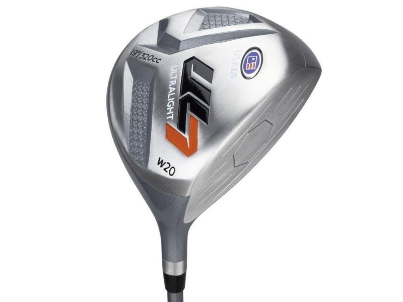 U.S. Kids Golf UL7-51 (130cm) 5-Club junior golfset + stand bag, svart/orange