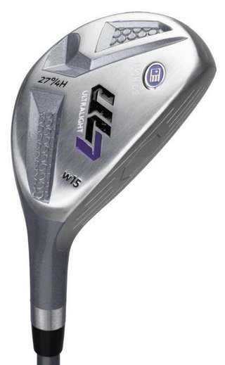 U.S. Kids Golf UL7-54 (137cm) W15 5-Club junior golfset + stand bag, svart/lila
