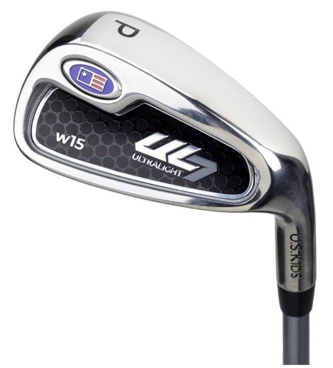 U.S. Kids Golf UL7-54 (137cm) W15 5-Club junior golfset + stand bag, svart/lila