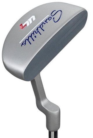 U.S. Kids Golf UL7-54 (137cm) W15 5-Club junior golfset + stand bag, svart/lila