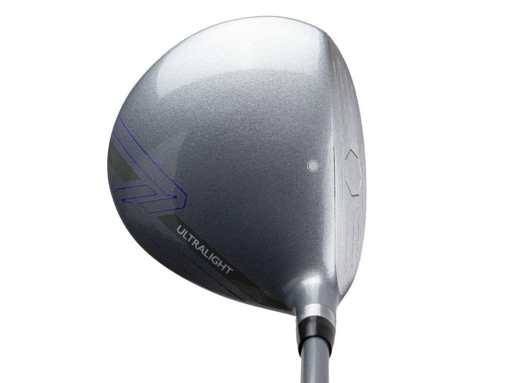 U.S. Kids Golf UL7-54 (137cm) W15 5-Club junior golfset + stand bag, svart/lila