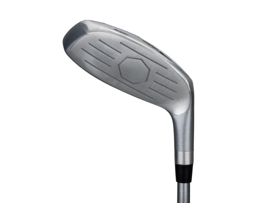 U.S. Kids Golf UL7-54 (137cm) W15 5-Club junior golfset + stand bag, svart/lila