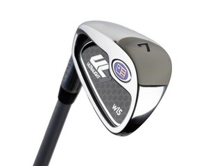 U.S. Kids Golf UL7-54 (137cm) W15 5-Club junior golfset + stand bag, svart/lila