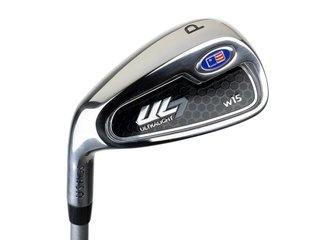 U.S. Kids Golf UL7-54 (137cm) W15 5-Club junior golfset + stand bag, svart/lila