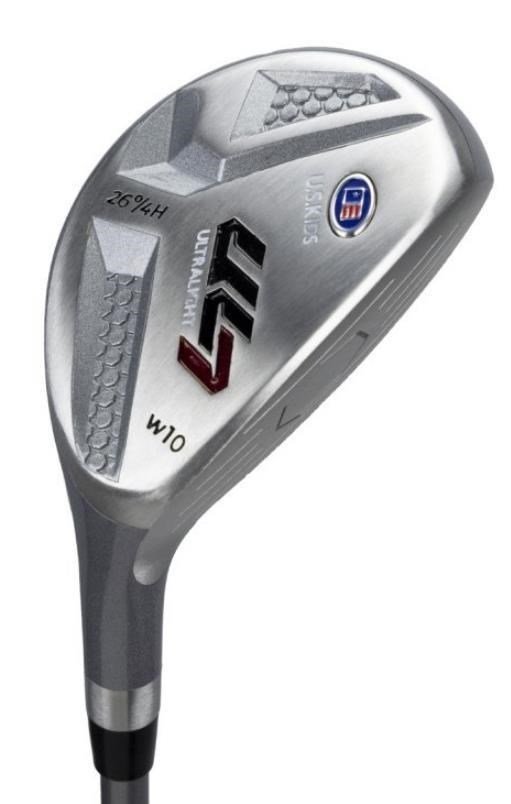 U.S. Kids Golf UL7-60 (152cm) W10 5-Club junior golfset + stand bag, svart/mörkröd