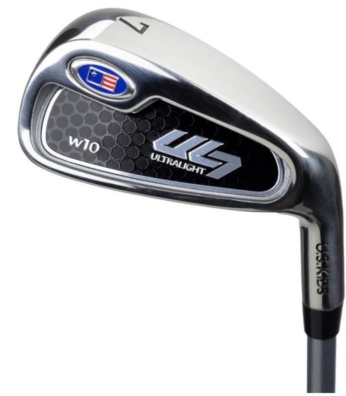 U.S. Kids Golf UL7-60 (152cm) W10 5-Club junior golfset + stand bag, svart/mörkröd