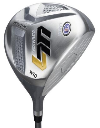 U.S. Kids Golf UL7-63 (160cm) W10 junior golfset, grafit, stand bag, svart/guld