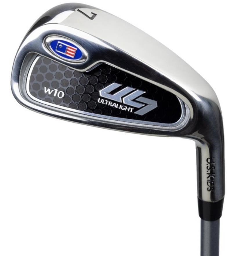 U.S. Kids Golf UL7-63 (160cm) W10 junior golfset, grafit, stand bag, svart/guld