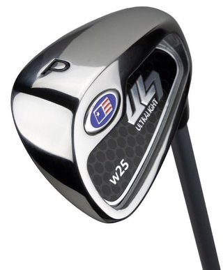 U.S. Kids Golf UL7-42 (107cm) W25 4-Club junior golfset + stand bag, vit/rosa
