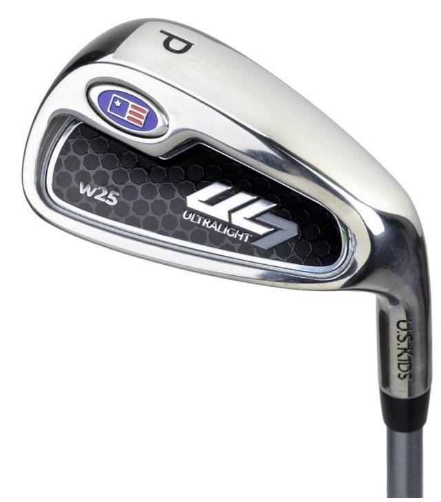 U.S. Kids Golf UL7-45 (114cm) W25 4-Club junior golfset + stand bag, rosa/vit