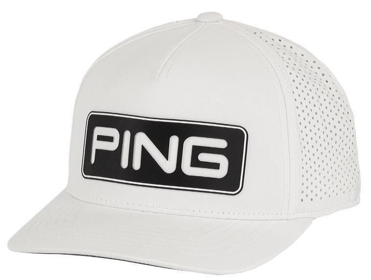 PING Tour Vented Delta herr golfkeps, vit