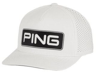 PING Tour Vented Delta herr golfkeps, vit