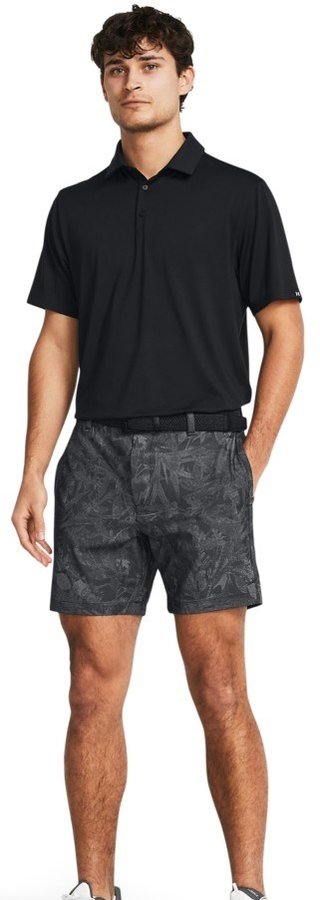 Under Armour Iso-Chill Printed 7 herr shorts, black/halo gray
