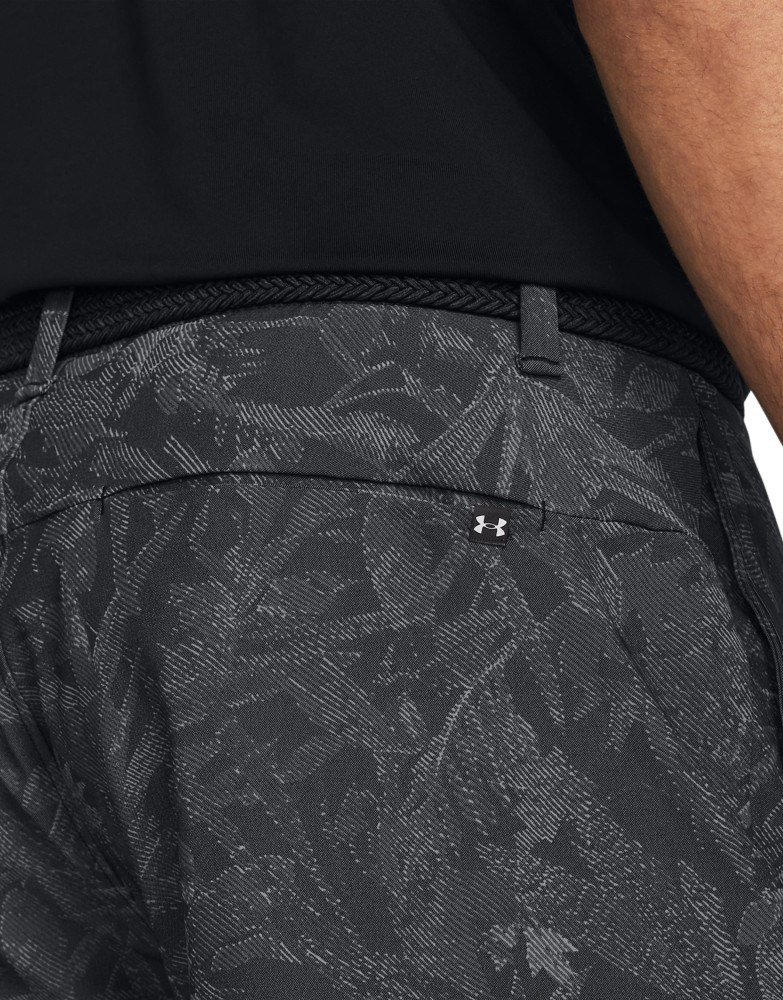 Under Armour Iso-Chill Printed 7 herr shorts, black/halo gray