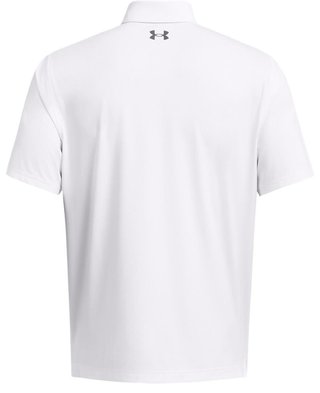 Under Armour T2G herr polo, white/pitch grey