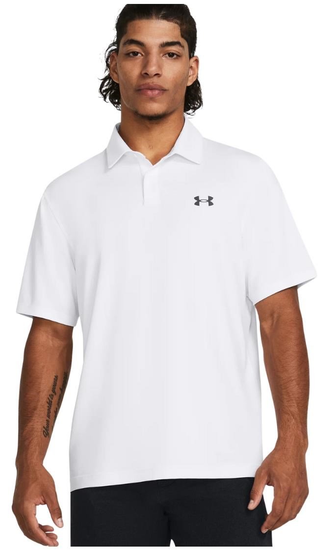 Under Armour T2G herr polo, white/pitch grey