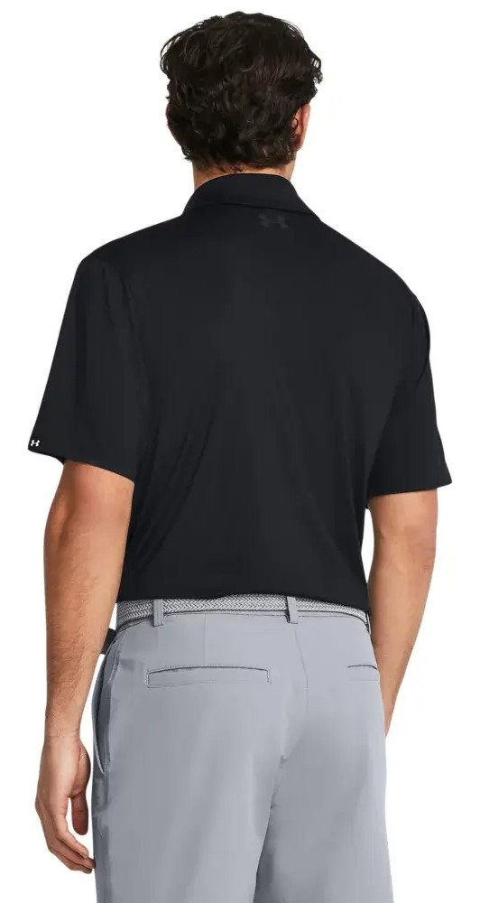 Under Armour T2G herr polo, svart/pitch gray