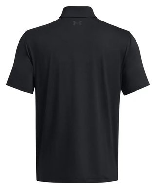 Under Armour T2G herr polo, svart/pitch gray