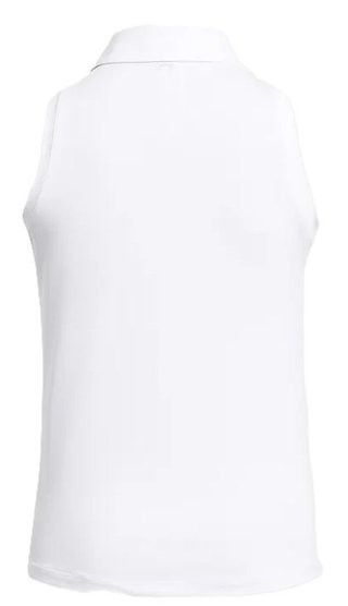Under Armour Playoff Sleeveless dampolo, white/halo gray