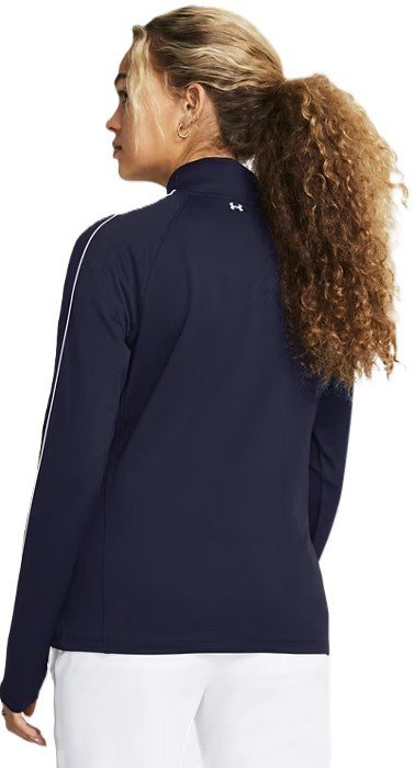 Under Armour Storm damernas mellanlager full zip, midnattsblå/vit