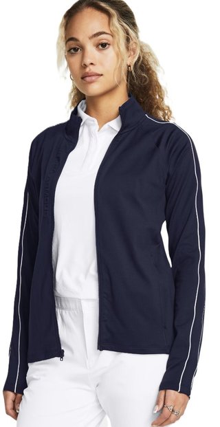 Under Armour Storm damernas mellanlager full zip, midnattsblå/vit