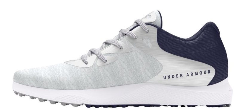 Under Armour Charged Breathe 2 Knit SL dam golfskor, halo grey/midnight navy/metallic silver