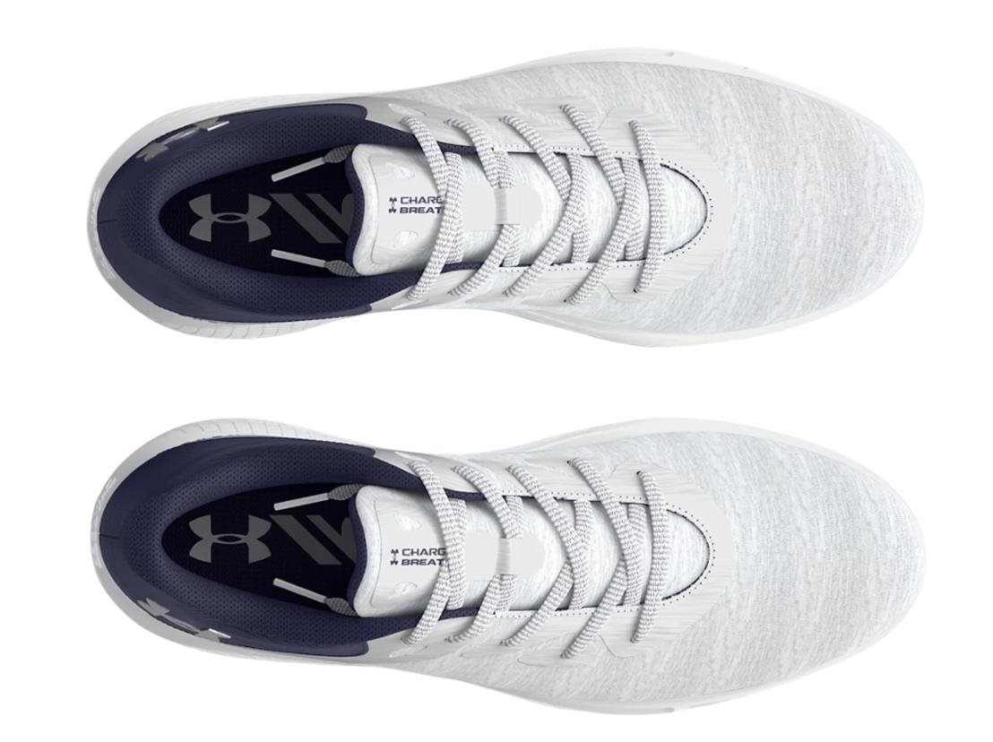 Under Armour Charged Breathe 2 Knit SL dam golfskor, halo grey/midnight navy/metallic silver