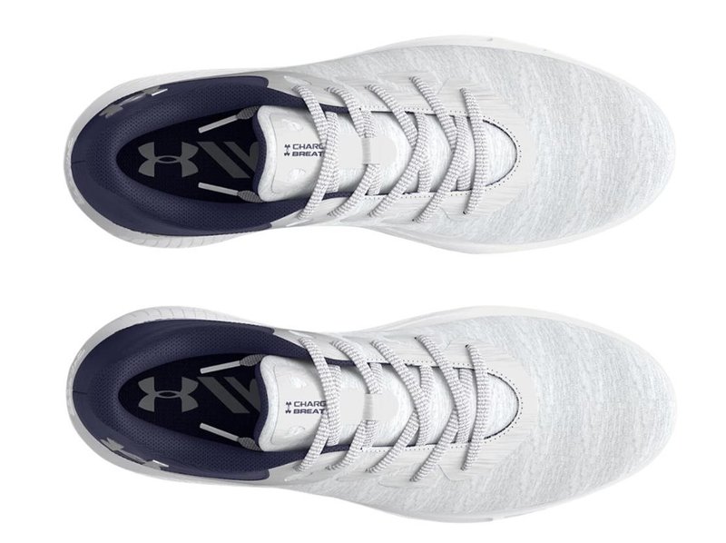 Under Armour Charged Breathe 2 Knit SL dam golfskor, halo grey/midnight navy/metallic silver