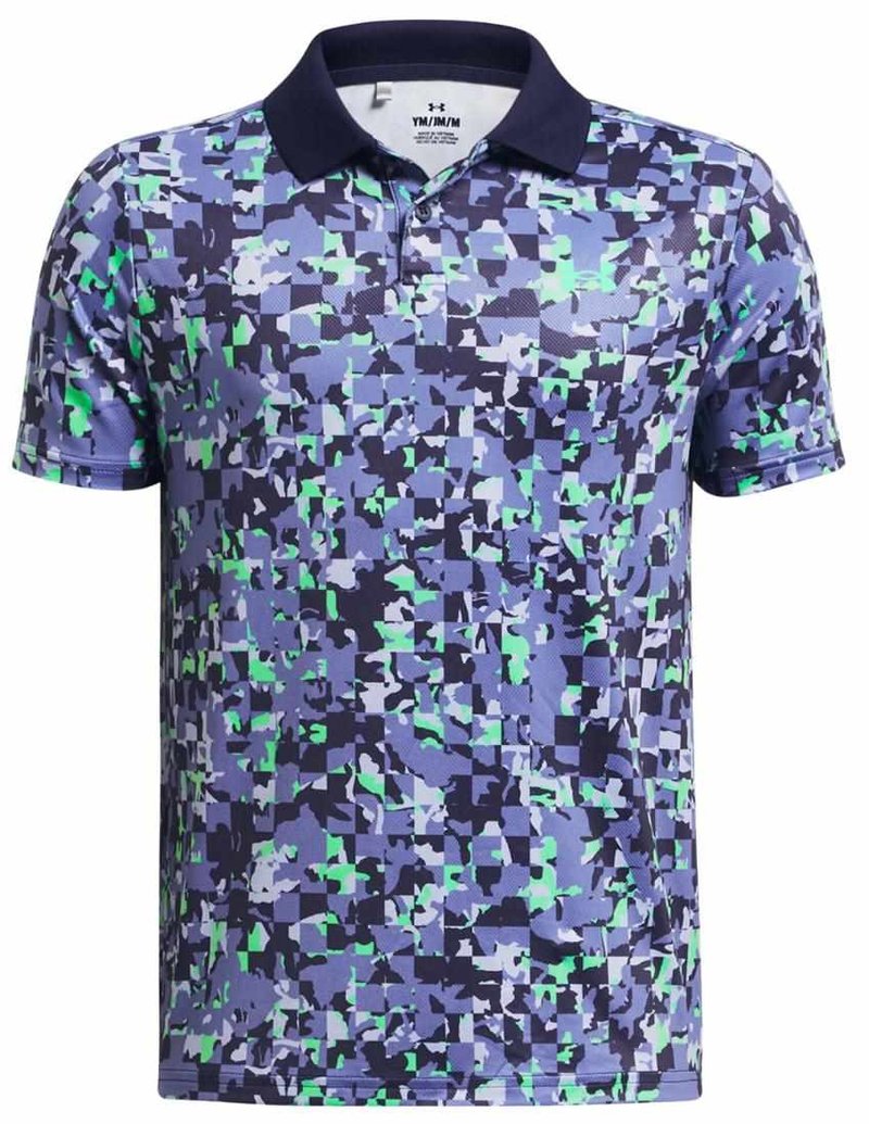 Under Armour Matchplay Printed junior polotröja, starlight/vapor green