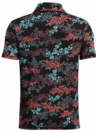 Under Armour Playoff Printed junior polotröja, svart/hydro teal