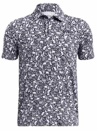 Under Armour Playoff Printed junior polotröja, midnight navy/white